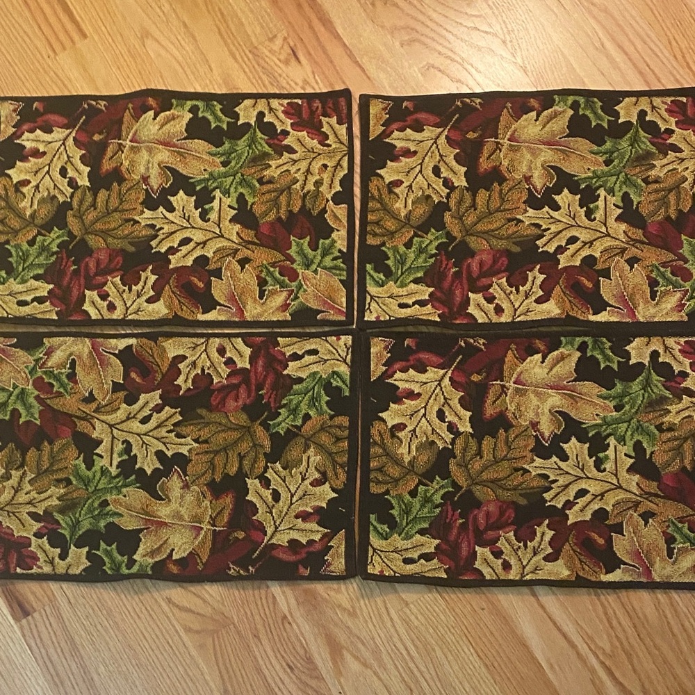 Autumn Leaf Tapestry Placemat set 4 - Picture 2 of 2